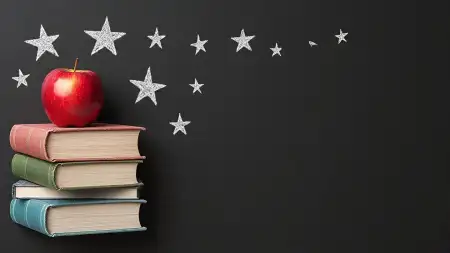 Colorful Teachers Day Background With Chalkboard - Free Teachers Day Background Download