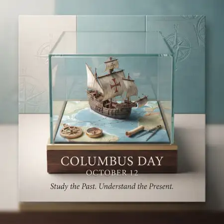 columbus day 2026 educational poster design