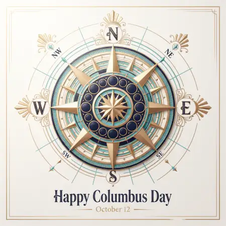 columbus day 2026 explorer compass vector art design