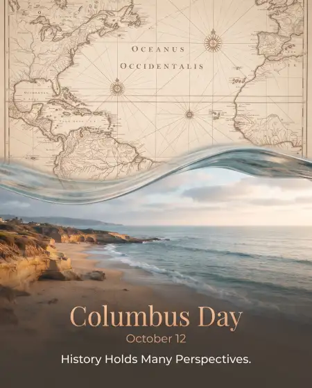 columbus day 2026 ocean background design - Columbus Day 2026