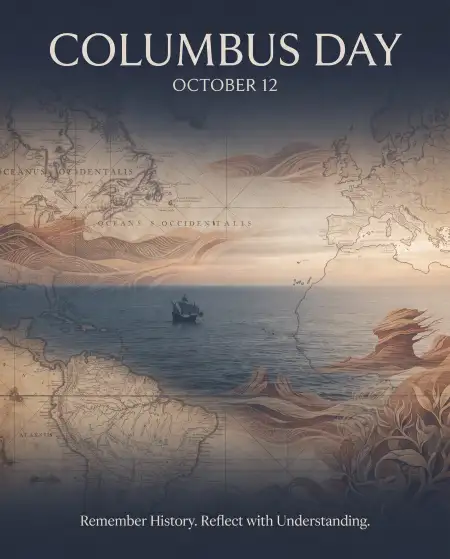 columbus day 2026 pinterest pin design design - Columbus Day 2026