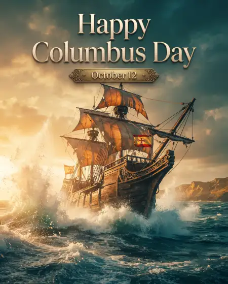 columbus day 2026 sailing ship background - Columbus Day 2026