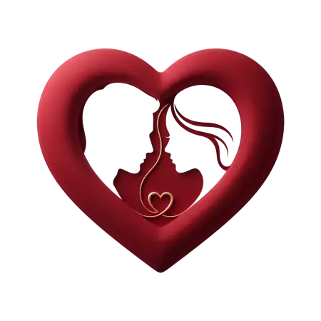 couple heart png transparent