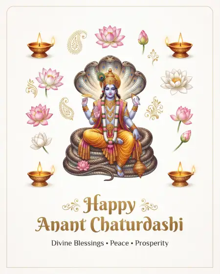 creative anant chaturdashi wishes 2026