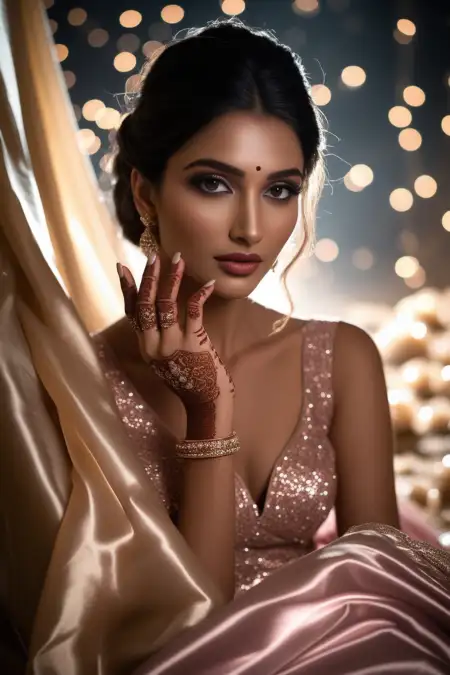 Creative Hand Mehndi Design For Photoshoot - Free Related Mehndi Design Image