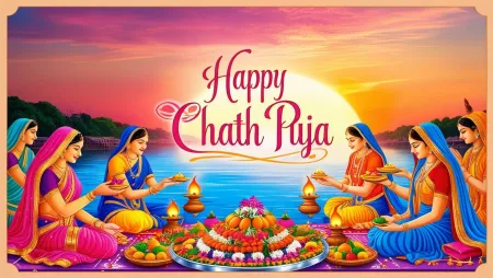 Creative Happy Chhath Puja E-cards To Download - Free Related Happy Chhath Puja Image