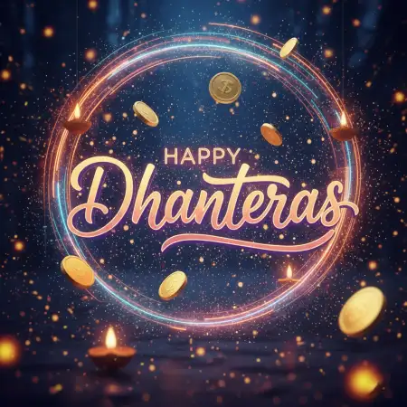Creative Happy Dhanteras Wishes Greetings Design Png - Free Happy Dhanteras Wishes Greetings Download