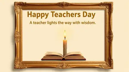 Creative Happy Teachers Day Wallpaper With Chalk And Books - Free Wallpaper Wallpaper Download