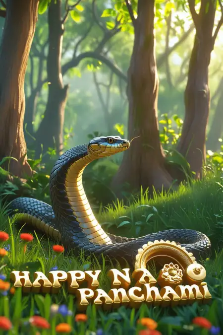 Creative Nag Panchami Greeting Card Design - Free Happy Nag Panchami Download
