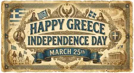 Creative Poster Greek Independence Day - Free Happy Greece Independence Day 2026 Download