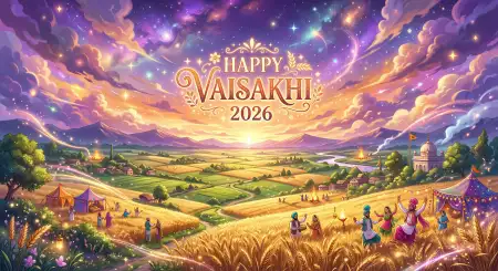 Creative Vaisakhi 2026 Wishes Lines - Free Happy Vaisakhi 2026 Download