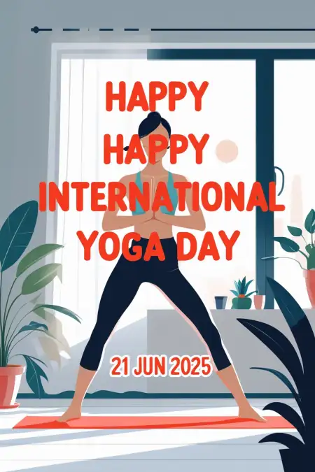 Creative Yoga Day Wishes Image For Status - Free Yoga Day Wishes Download