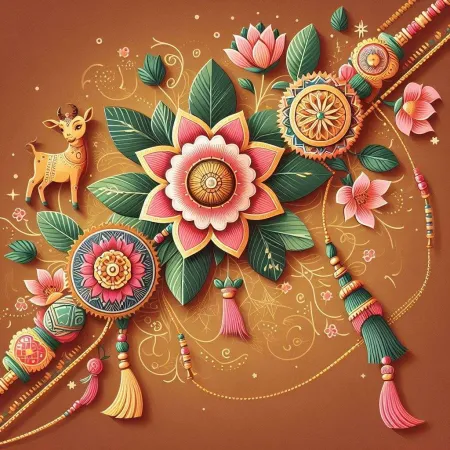 Customizable Happy Raksha Bandhan Images For Social Media Sharing - Free Raksha Bandhan Download