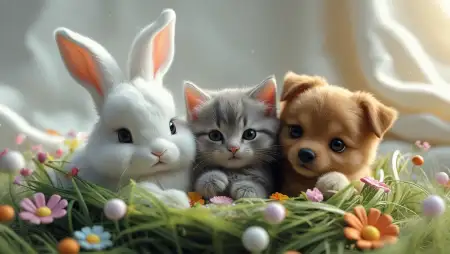 Cute Baby Animals Desktop Wallpaper - Free Wall Download