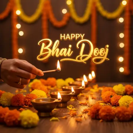 Cute Bhai Dooj Messages For Younger Brother And Sister - Free Bhai Dooj Download