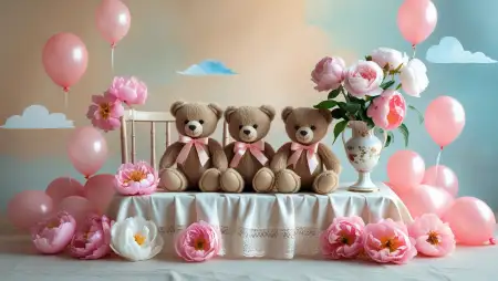 Cute Birthday Background Pink Theme - Free Pink Background Download