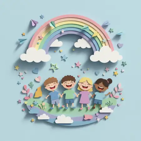 Cute Children Day Festival Background Hd - Free Childrens Day Background Download