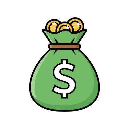 Free Cute Money Bag Png For Kids Design PNG Image Download