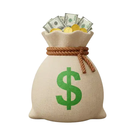 Free Cute Small Money Bag Png Transparent PNG Image Download