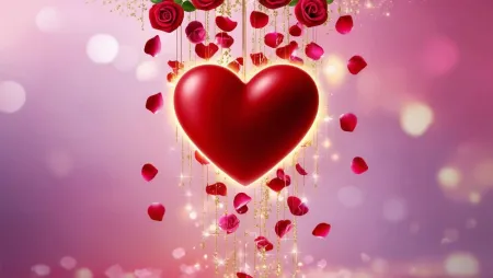 Cute Valentines Day Wallpaper With Hearts - Free Related Valentines Day Wallpaper Image