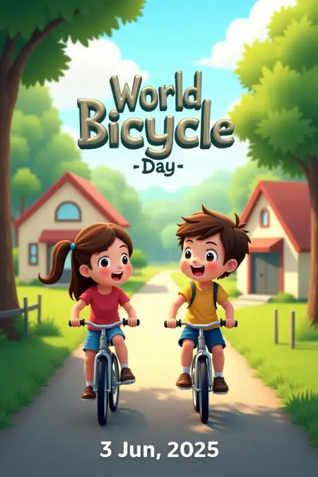 Cycle Image For World Bicycle Campaign - Free Related World Bicycle Day Image