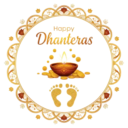 Dhanteras Greeting Png For Whatsapp - Free Png Download