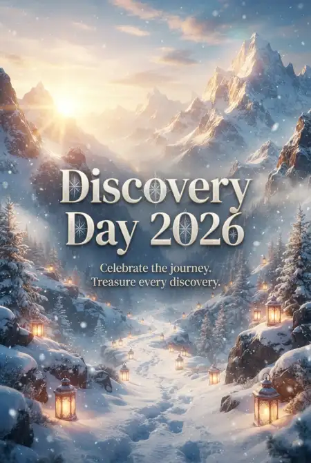 Discovery Day 2026 Festive Greeting - Free Discovery Day 2026 Download