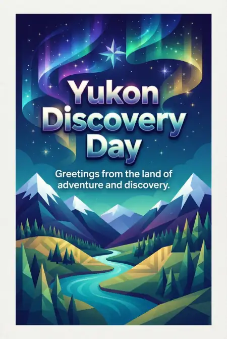 Discovery Day 2026 Yukon Holiday Greeting - Free Discovery Day 2026 Download