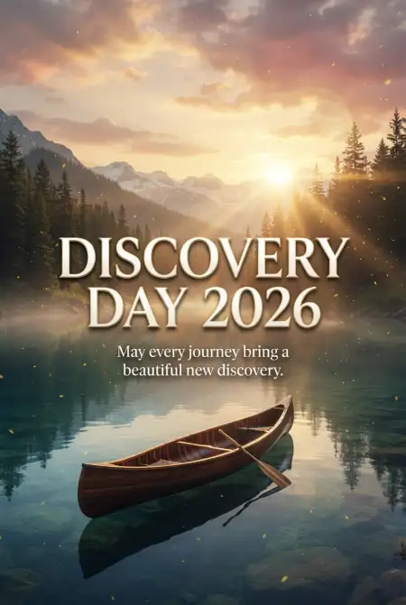 Discovery Day Greetings 2026 - Free Discovery Day 2026 Download