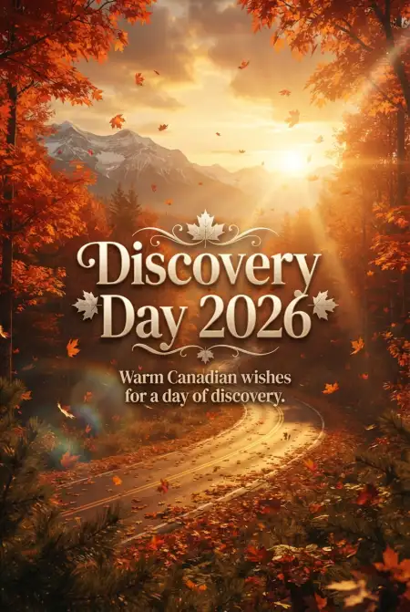 Discovery Day Greetings Canada 2026 - Free Discovery Day 2026 Download