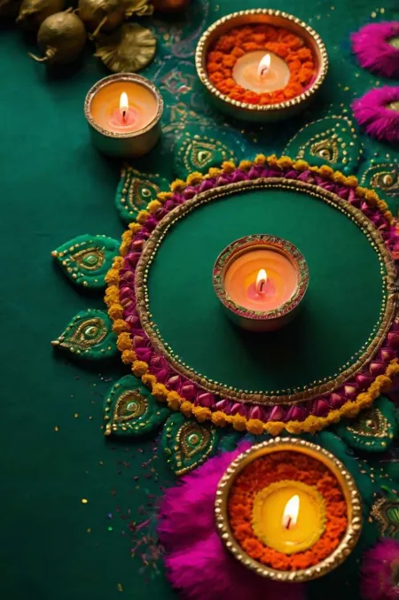 Diwali Backgrounds 2024 With Glittering Lights - Free Background Download