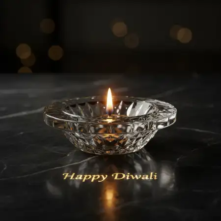 Diwali Night City View Photo With Glowing Lights And Lanterns - Free Glow Download