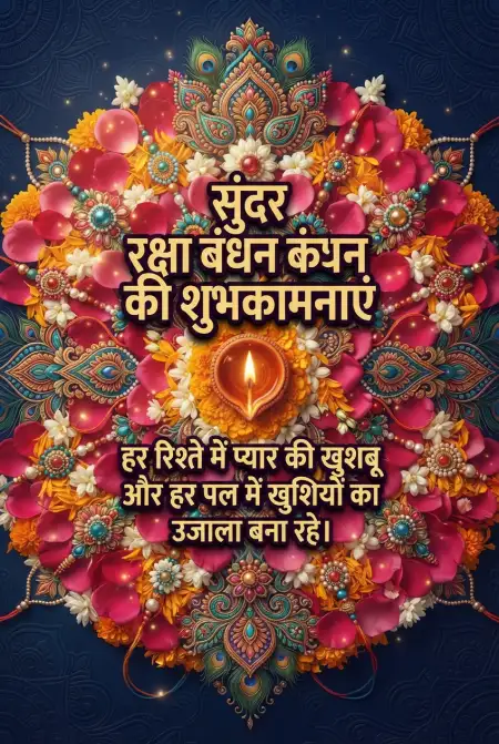 Door Rehne Wale Bhai Ke Liye Rakhi Wishes - Free Raksha Bandhan Ki Shubhkamnaye In Hindi Download