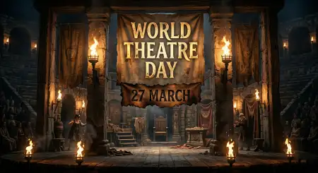 Drama Event Poster Template - Free World Theatre Day Download