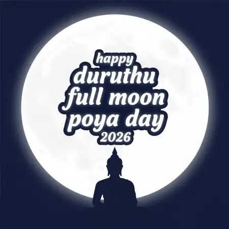 Free Duruthu Full Moon Poya Day Prayers Background Download