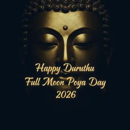 Free Duruthu Poya Day Compassion Messages Background Download