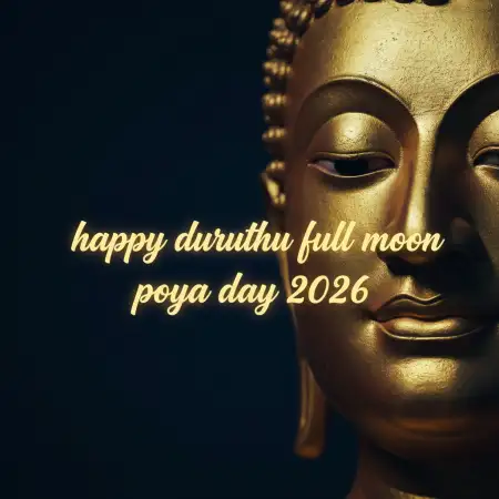 Free Duruthu Poya Day Meditation Quotes Background Download
