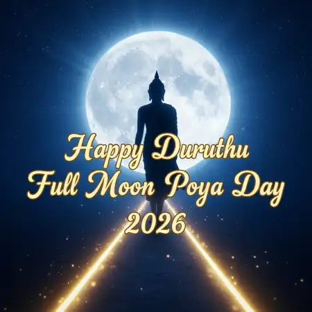 Free Duruthu Poya Day Peace Quotes Background Download