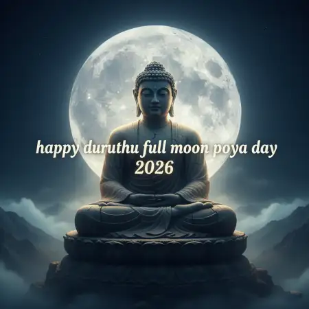 Free Duruthu Poya Day Positive Thoughts Background Download