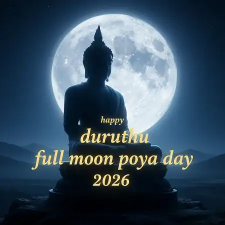 Free Duruthu Poya Day Sri Lanka 2026 Background Download