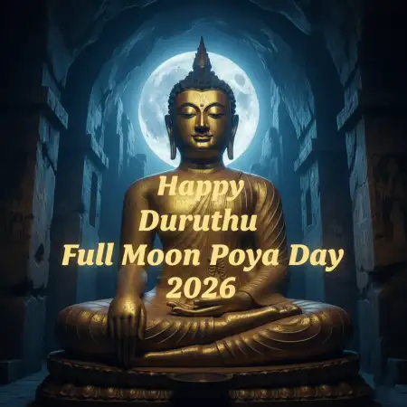 Free Duruthu Poya Day Wishes For Friends Background Download