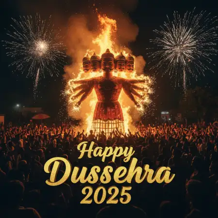 Dussehra 2025 Greetings To Celebrate Victory Of Good Over Evil - Free Happy Dussehra 2025 Download