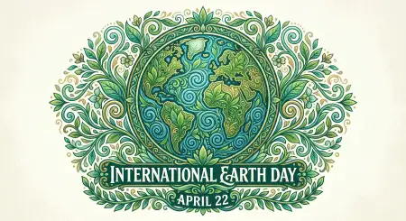 Free Earth Day 2026 Green Earth Illustration Background Image Download