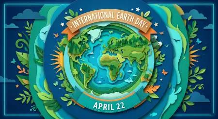 Free Earth Day 2026 Greeting Card Design Background Image Download