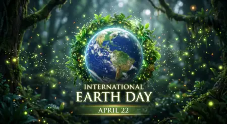 Earth Day 2026 Realistic Nature Poster Background - Free Backgr Download