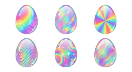 Easter Eggs Png Aesthetic Design - Free Easter Eggs Png Download