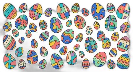 Easter Eggs Png For Digital Art - Free Easter Eggs Png Download