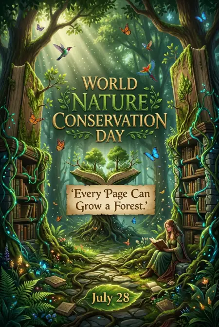 Educational Nature Conservation Infographic - Free World Nature Conservation Day 2026 Download