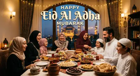 Eid Al Adha Greeting Card Viral Style 2026 - Free Eid Al Adha Greeting Card 2026 Download