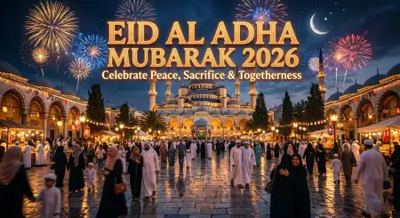 Eid Al Adha Greeting Card With Dua 2026 - Free Eid Al Adha Greeting Card 2026 Download